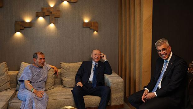 Cumhurbaşkanı Erdoğan'dan Dursun Özbek'e hastanede ziyaret!