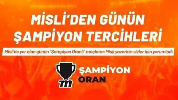 UEFA Şampiyonlar Ligi'nde play-off heyecanı devam ediyor… Bodo Glimt, taraftarı önünde favori! İşte Misli’den Günün Şampiyon Tercihleri…