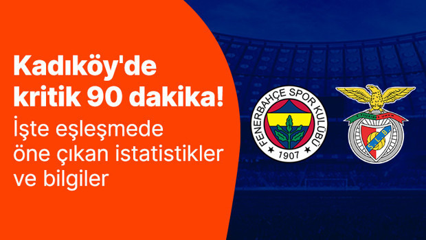 Fenerbahçe, Benfica’ya Kadıköy’de kaybetmiyor! Kritik mücadele Şampiyon Oranlar ile Misli’de!